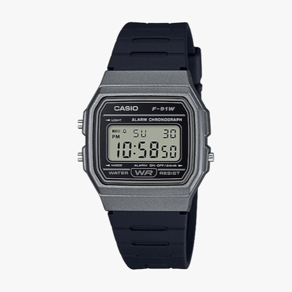 CASIO นาฬิกาข้อมือผู้ชาย  Casio Standard Black รุ่น F-91WM-1BDF