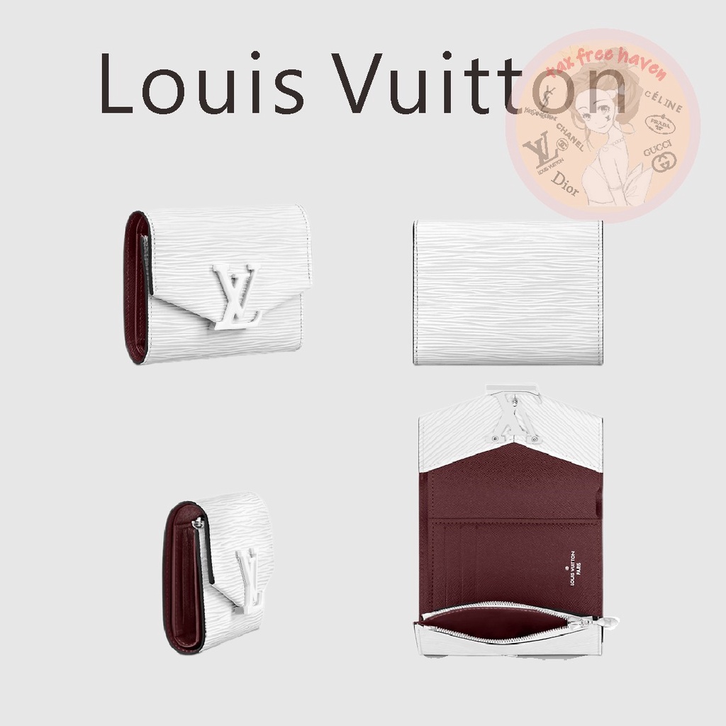 ราคาต่ำสุดของ-shopee-ของแท้-100-louis-vuitton-ยี่ห้อ-new-wave-กระเป๋าสตางค์ใบสั้น