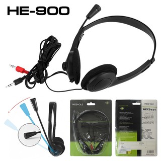 HEADPHONES หูฟัง MEEOLE หูฟังเกมมิ่ง สวมใส่สบาย ไมค์เสียงคมชัด HE-900