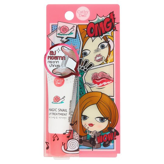 cathy-doll-magic-snail-lip-treatment-10g-เคที่ดอลล์-ลิปหอยทาก-แก้ปากเป็นขุย-ปากแห้งแตกเป็นขุย-ชุบชีวิตปากเนียนน่าจุ๊บ