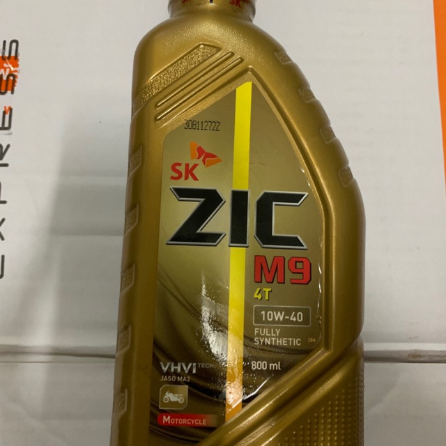 น้ำมันเครื่อง ZIC M9 4T 10w-40 สังเคราะห์แท้ 100% | Shopee Thailand