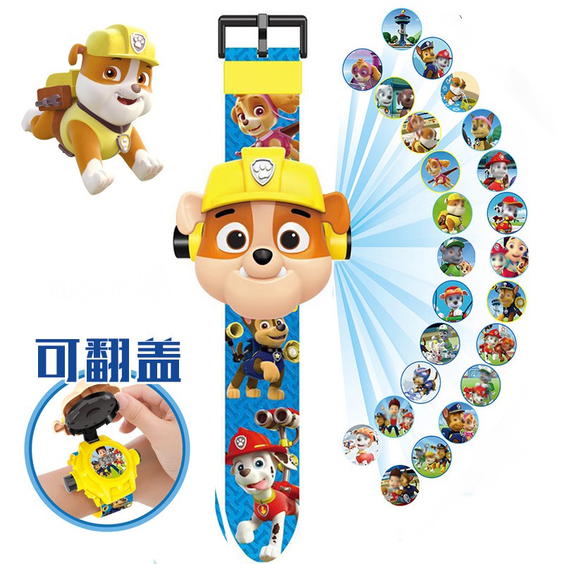 ภาพสินค้าSocute Paw Patrol Projector Watch Chase นาฬิกาข้อมือโปรเจคเตอร์สําหรับ Marshall Rubble Skye จากร้าน shanghaishiye001.th บน Shopee ภาพที่ 3