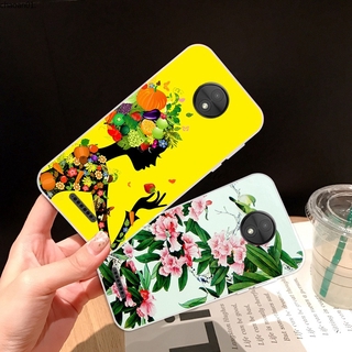 เคสโทรศัพท์ซิลิโคนลายดอกไม้สําหรับ Motorola Moto C E 4 G 5 G5 S G 6 E5 Z Z 2 Play Plus M X 4