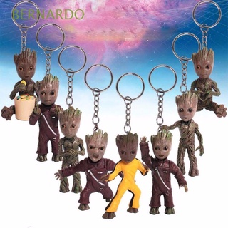 Bernardo พวงกุญแจตุ๊กตาฟิกเกอร์ Groot Groot Tree Man ขนาดเล็กน่ารักสําหรับเด็ก