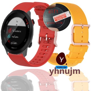 สินค้า สาย garminforerunner 55 สาย silicone สายนาฬิกาข้อมือซิลิโคน for ฟิล์ม glass garmin forerunner 55 ฟิล์ม smartwatch อุปกรณ์เสริมสมาร์ทวอทช์ garmin fr55 สาย