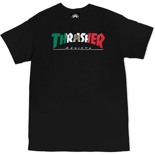 เสื้อยืดโอเวอร์ไซส์เสื้อยืด พิมพ์ลาย Skate Thrasher Mexican RevistaS-3XL