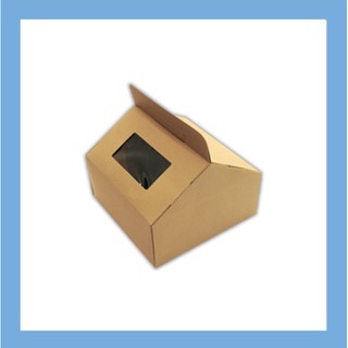 กล่องเบเกอรี่เฮ้าส์ 1 ปอนด์ ทรงบ้านมีหูหิ้ว (10 ใบ) INH101
