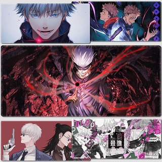 Jujutsu Kaisen แผ่นรองเมาส์ขนาดใหญ่ แผ่นรองเมาส์อนิเมะ สําหรับตกแต่งโต๊ะ แผ่นรองเมาส์เกมมิ่ง