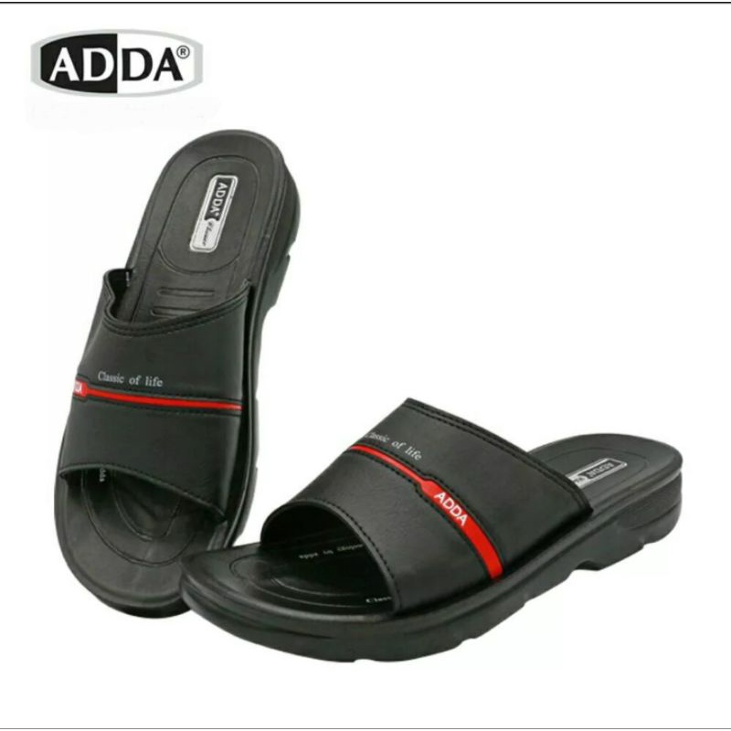 ภาพหน้าปกสินค้าADDA รองเท้า PU แบบสวม พื้นหนา 7C15 สีแดง 39-45