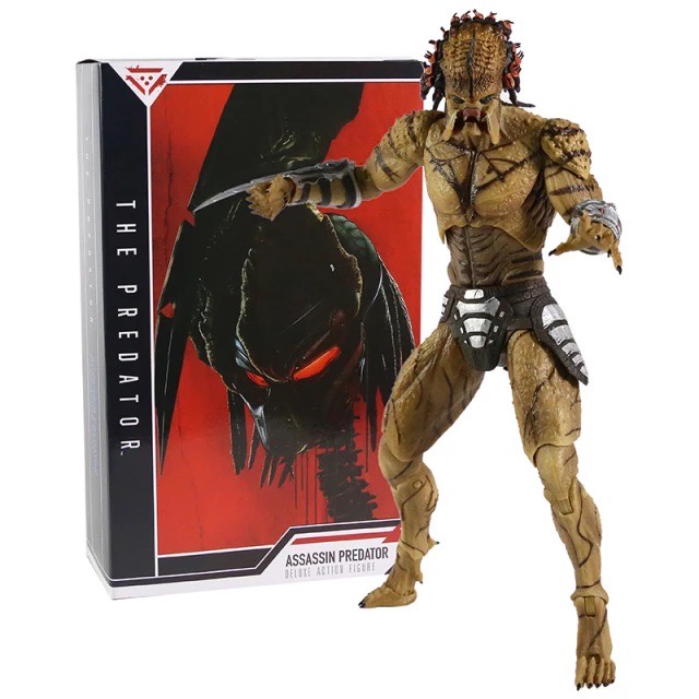 Figurines NECA Predator Assassin & Blindé, PVC, 2023, Collection Prey, Neuves Sous Blister