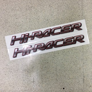 สติ๊กเกอร์ Hi-RACER ติดข้างท้ายกระบะ  MAZDA BT-50 ราคาต่อชุด 2 ชิ้น