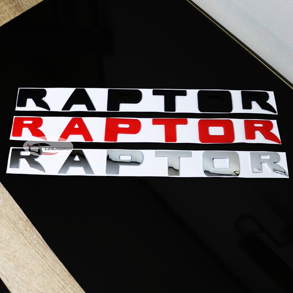 โลโก้ RAPTOR ตัวนูน 3D ติดฝากระโปรงหน้า สำหรับ RANGER RAPTOR ฟอร์ด เรน ...