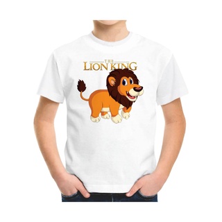 เสื้อยืด พิมพ์ลายการ์ตูน The Lion King Happy Simba สําหรับเด็ก