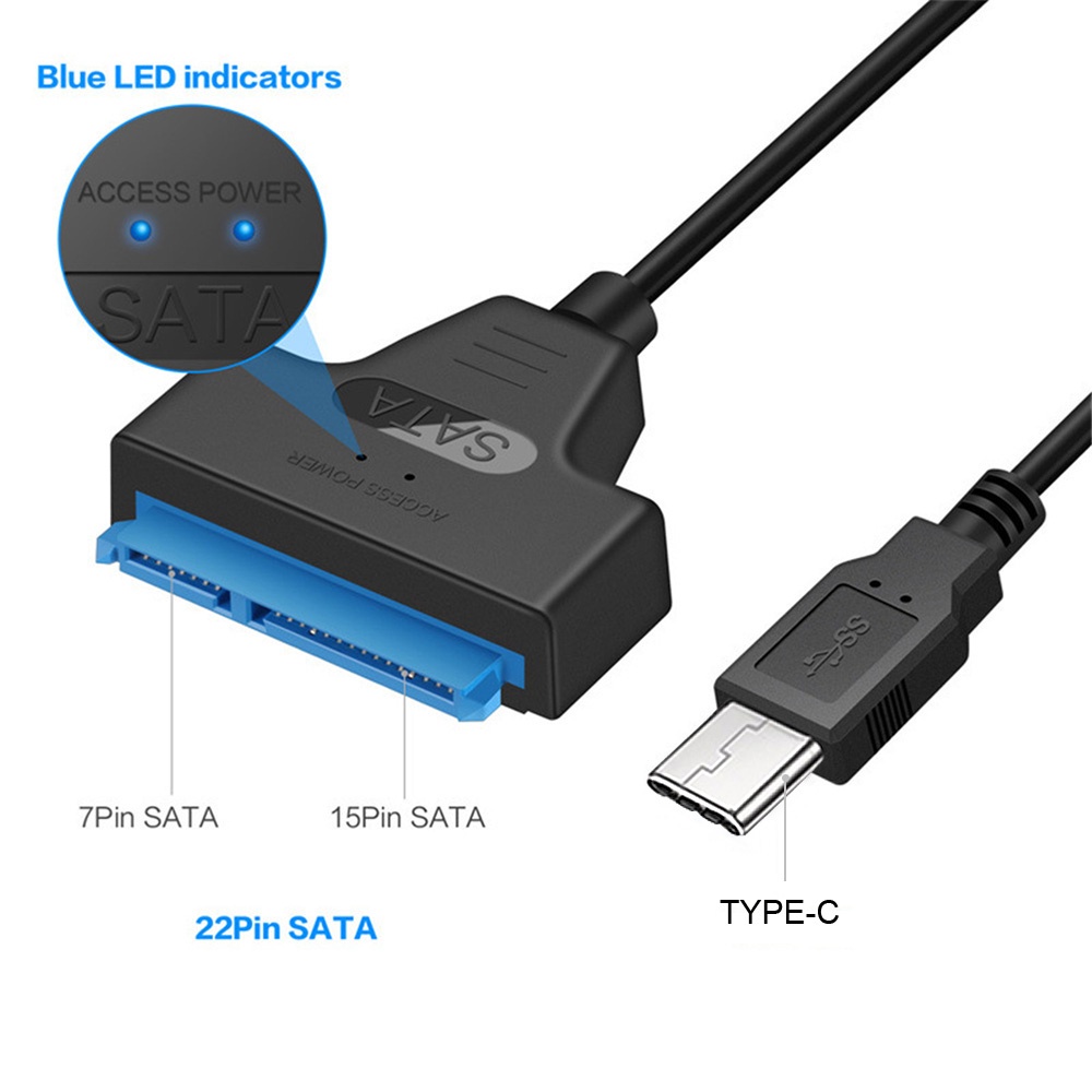 Sata 3 Sata To Usb 6 Gbps 2 5 External Ssd Hdd 22 Pin Sata Iii Cable