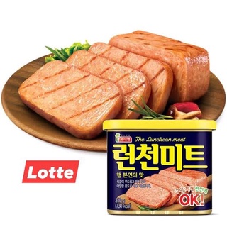 🇰🇷Lotte The Luncheon Meat ลอนชอนมีท แฮมกระป๋องเกาหลี รสดั้งเดิม 340 กรัม