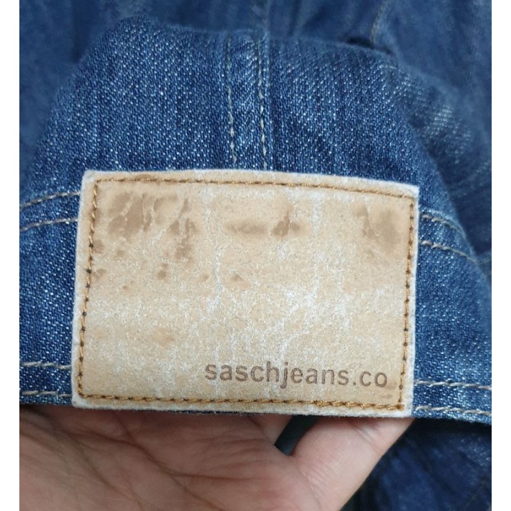 เสื้อยีนต์มือสอง-sasch-jean-แท้-size-xl-แขนยาว-สภาพยังใหม่