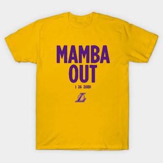 โคบี้ ไบรอันท์ Mamba Out เสื้อยืดคุณภาพสูง ผ้าฝ้าย เสื้อผ้าแขนสั้น เครื่องแต่งกาย V!N