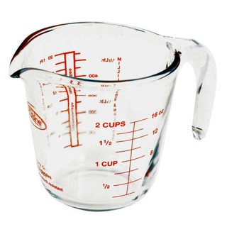 Glass measuring cup ถ้วยตวง 16 ออนซ์ 1610-115 ทำจากแก้วที่มีความแข็งแรง,และสามารถทนความร้อนได้