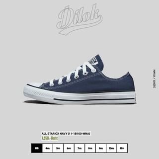 Converse รองเท้าผู้ชาย ALL STAR OX NAVY สีน้ำเงิน (11-11100-NA) / (11100B100NA)