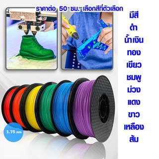 เส้นพลาสติก มีทุกสี ขนาด 1.75 มม. สำหรับปากกา 3D เส้น PLA ใช้คู่กับ ปากกา 3D ปากกาทำความร้อน เครื่องทำความร้อน