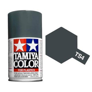 Tamiya Spray Color สีสเปร์ยทามิย่า TS-4 GERMAN GREY 100ML