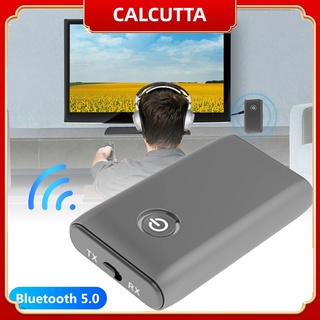 Calcutta 2 in 1 อะแดปเตอร์รับส่งสัญญาณเสียงบลูทูธ 5.0 สําหรับลําโพงรถยนต์ บ้าน