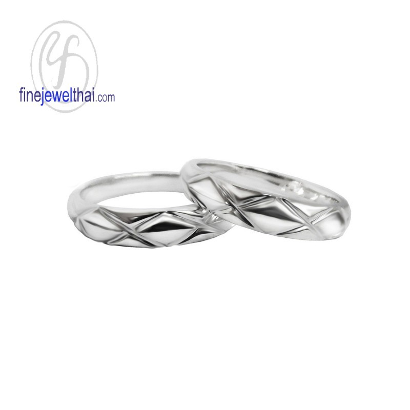 แหวนเงิน-แหวนคู่-เงินแท้925-แหวนหมั้น-แหวนแต่งงาน-couple-silver-wedding-ring-finejewelthai-rc119600