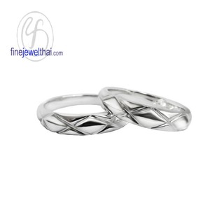 แหวนเงิน-แหวนคู่-เงินแท้925-แหวนหมั้น-แหวนแต่งงาน-Couple-Silver-Wedding-Ring-Finejewelthai-RC119600