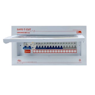 Consumer Unit & Rcbo รุ่นสำหรับมิเตอร์2P/100A/15ช่อง