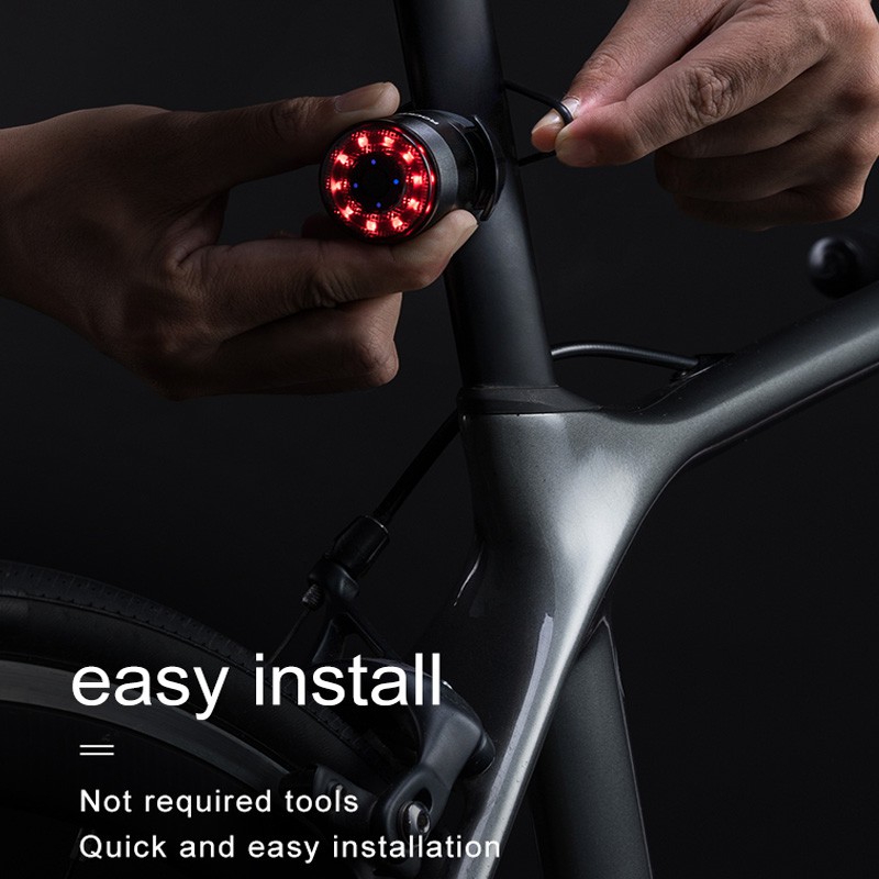 ภาพสินค้าrockbros ไฟท้ายจักรยาน ชนิดชาร์จ USB จากร้าน luoke.th บน Shopee ภาพที่ 4