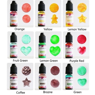 Boom✿14Color 10ML Alcohol Ink Diffusion Resin Pigment Kit Liquid Colorant Dye Art DIY