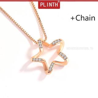 PLINTH จี้เงินแท้ 925 จี้รูปหัวใจเพนตากอนทรงกระดูกไหปลาร้า938