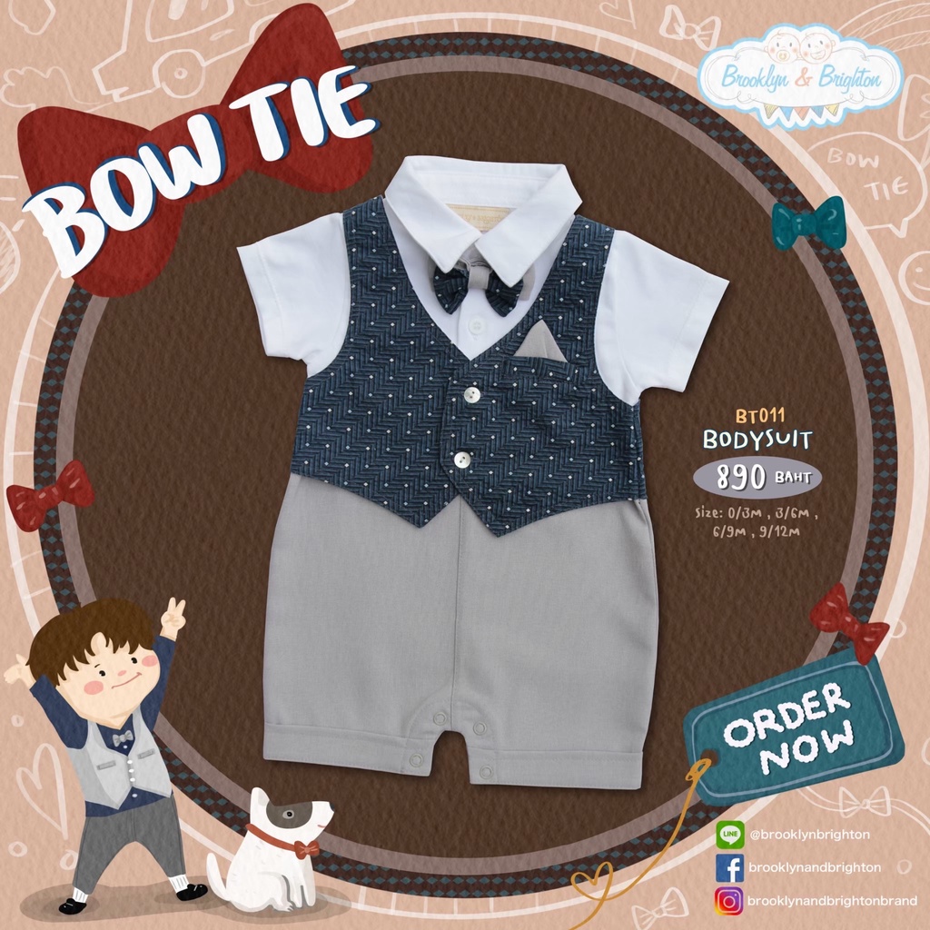 bow-tie-romper-ชุดออกงานเด็กชาย-หูกระต่าย-รอมเปอร์-link-1