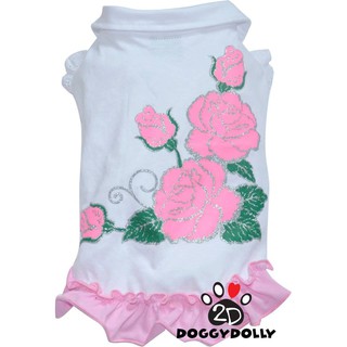 Pet clothes -Doggydolly  เสื้อผ้าแฟชั่น เสื้อผ้าสัตว์เลี้ยง เสื้อผ้าหมาแมว ชุดกระโปรง D434