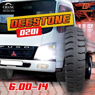 6.00-14 รุ่นD201 ยี่ห้อDEESTONE TT ยางรถบรรทุก ลายหลัง