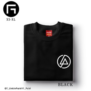 เสื้อคู่ เสื้อคู่วินเทจ กราฟิก Tees MNL Linkin โลโก้สวน v1 Pckt ที่กําหนดเอง Unisex เสื้อยืด DA[ Tee