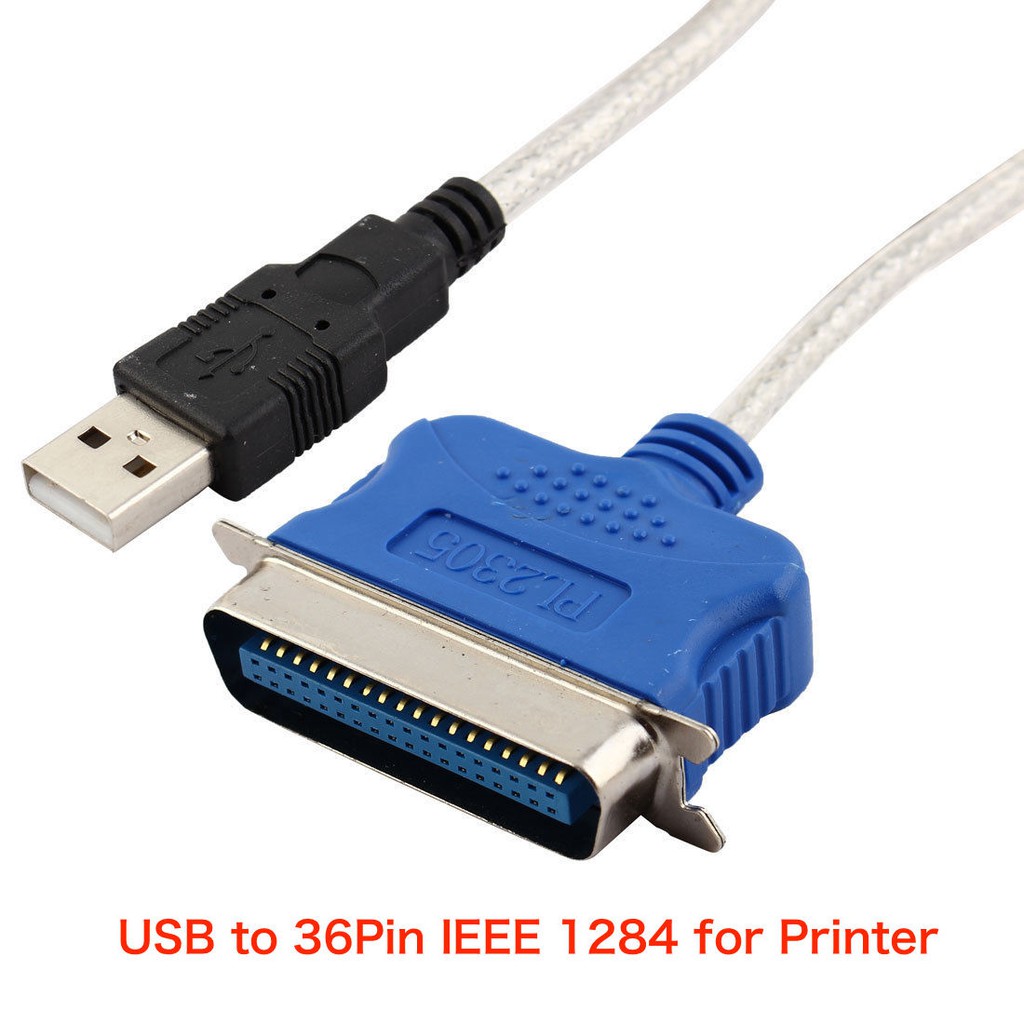 USB to 36Pin Parallel Port Adapter Adaptor Cable Lead Cord IEEE1284 for ...