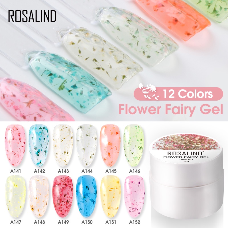 rosalind-ยาทาเล็บเจลลายดอกไม้แห้งธรรมชาติ-5มล-diy