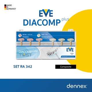 ชุดหัวขัด EVE " DIACOMP PLUS TWIST " Set RA 342