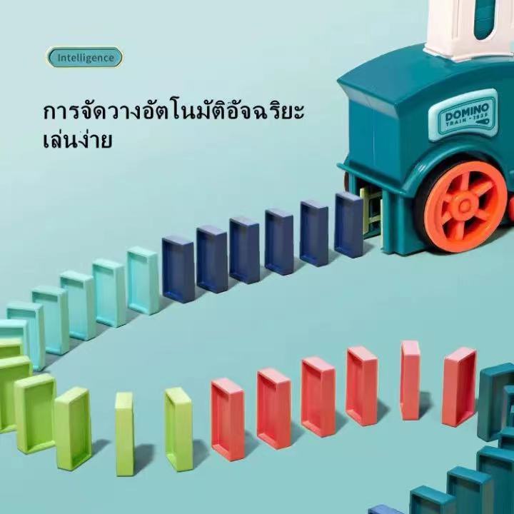 ของเล่นรถโดมิโน-รถไฟวางโดมิโน่-ของเล่นเสริมทักษะ-โดมิโน-เกมครอบครัว-รถไฟโดมิโน-ของเล่นเสริมพัฒนาการเด็ก-domino-train