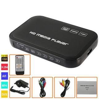 สินค้า ⚡พร้อมส่งจาก กทม.⚡ Mini Media Player 1080P Full HD HDMI/USB/AV/VGA เครื่องเล่น HD Player🔥