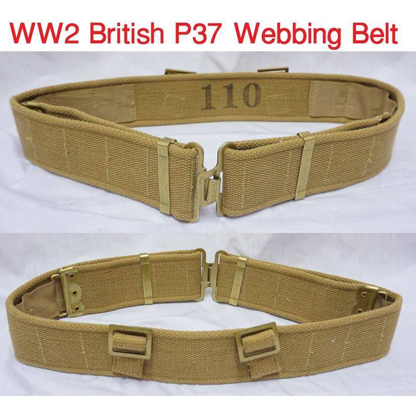 เข็มขัด-ทหารอังกฤษ-สงครามโลก-ww2-british-p37-belt-ร้าน-bkk-militaria