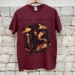 [S-5XL] เสื้อวง Black Sabbath 13 สี Maroon ลิขสิทธิ์แท้ จาก Usa รับประกัน 100%