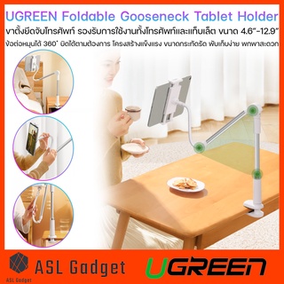 Ugreen Foldable Gooseneck Table Holder ขาตั้งยึดจับโทรศัพท์ ข้อต่อปรับหมุนได้ 360 องศา โครงสร้างแข็งแรง ขนาดกระทัดรัด