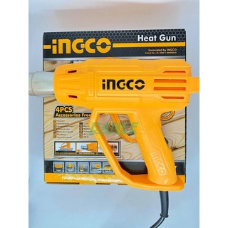 เครื่องเป่าลมร้อนINGCO มีอุปกรณ์เสริม 4 ชิ้น ไฟ2,000วัตต์ HEATGUN 2000W HG200038