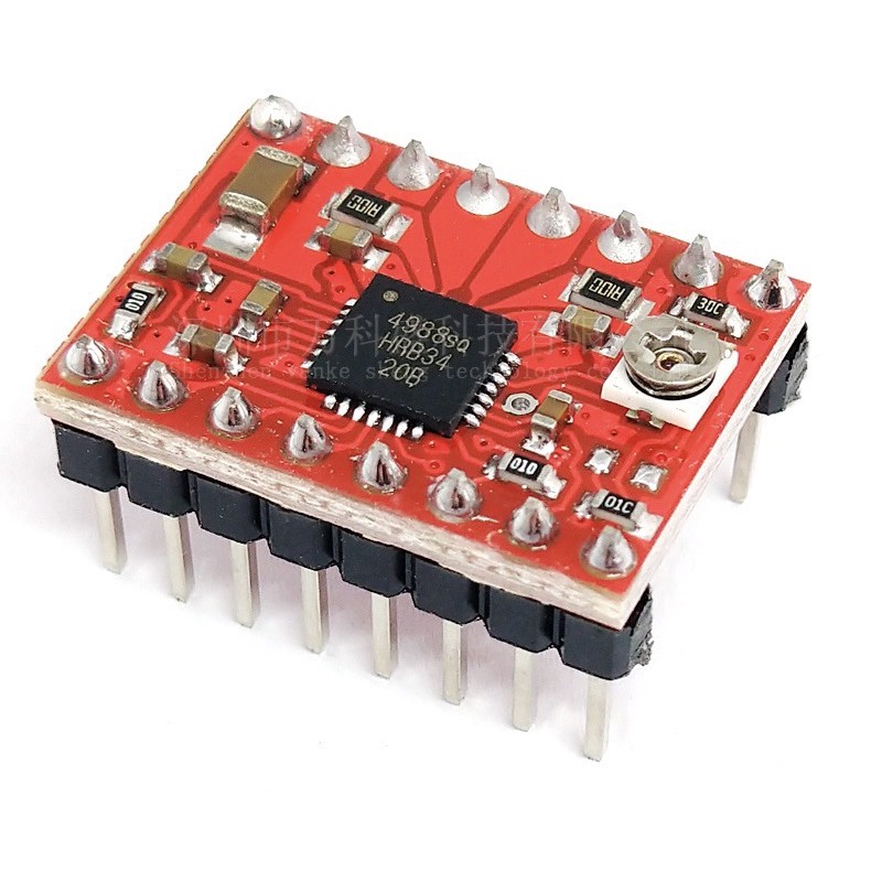 พร้อมส่ง-a4988-stepping-motor-driver-มอเตอร์-ไดรเวอร์-สีแดง4988-stepper-motor-driver-module-for-3d-printer-heatsink