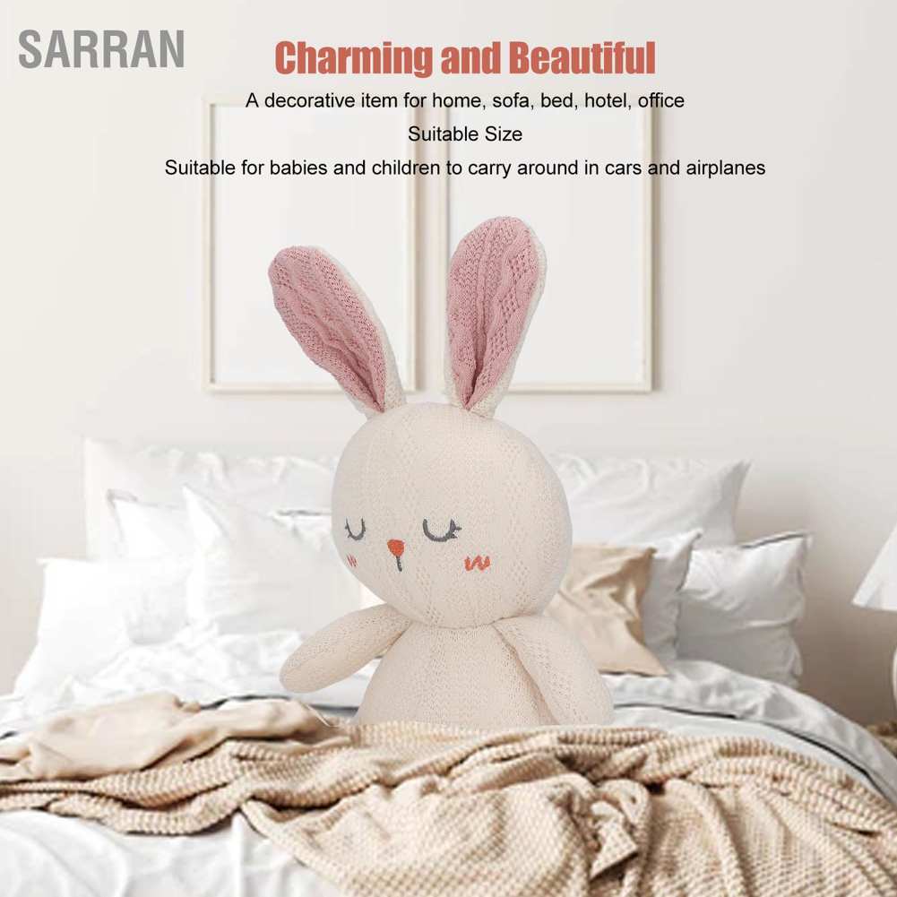 sarran-ตุ๊กตากระต่ายน่ารัก-ผ้าถักนุ่ม-ยัดไส้-ตกแต่ง-กระต่ายน่ารัก-สําหรับเด็กผู้ชาย-เด็กผู้หญิง