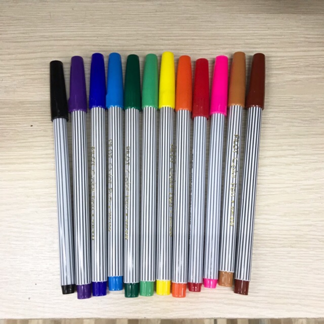 Pilot Color Pen ปากกาเมจิกไพลอต 12 สี Shopee Thailand 4325