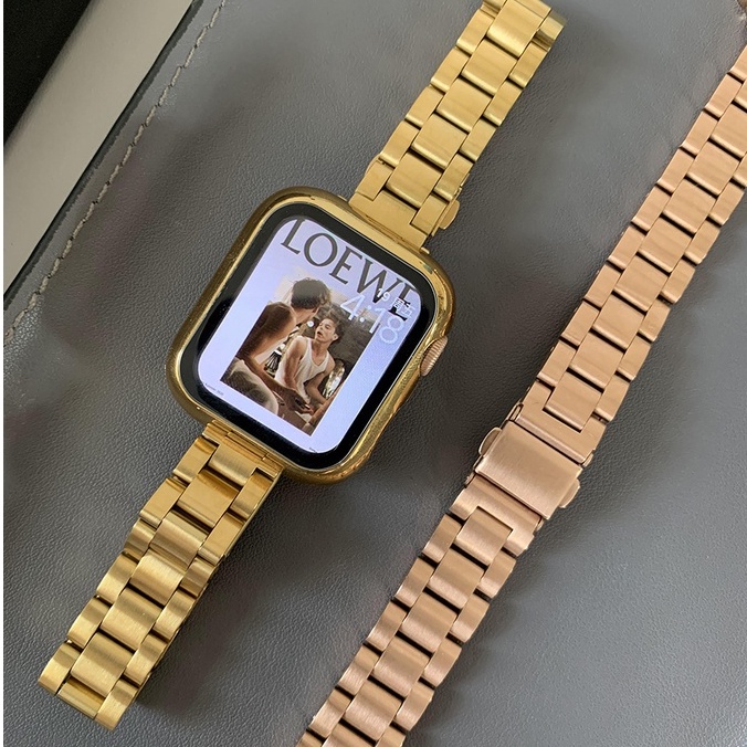 ภาพสินค้าสายนาฬิกาข้อมือ สเตนเลส โลหะ สําหรับ Iwatch Series 7 SE 6 5 4 3 2 Compatible With สายนาฬิกา Apple 41 มม. 45 มม. 40 มม. 44 มม. จากร้าน shines.th บน Shopee ภาพที่ 6