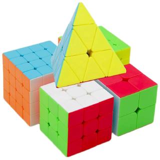 ของเล่นรูบิค 3x2 3x3 4x4 5x5 &amp; pyraminx มีสีสัน 5 ชิ้น